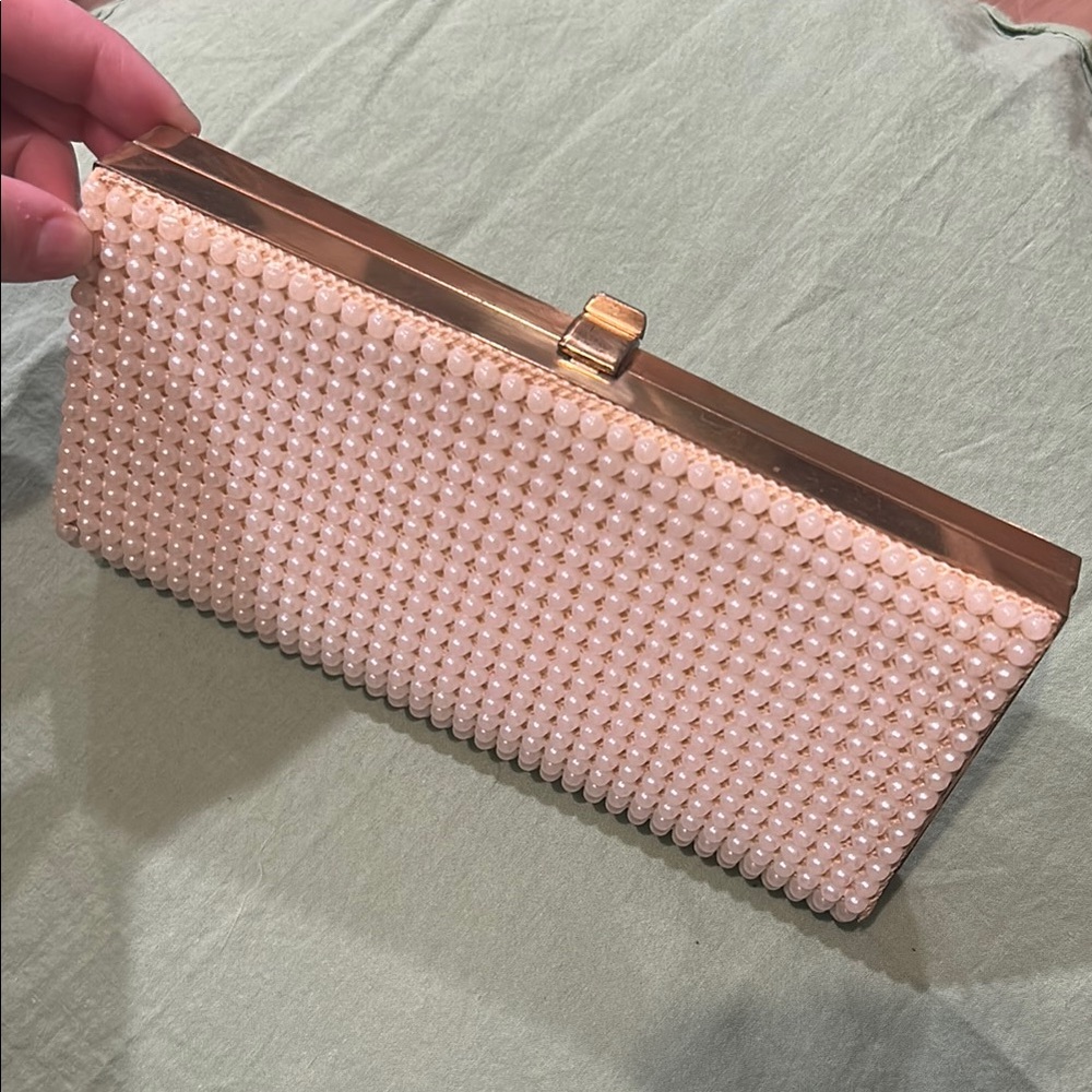 Elegant Vintage Clutch with Brass Accents